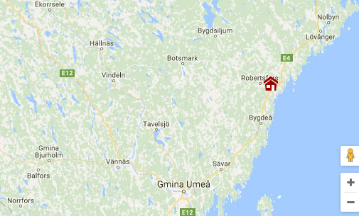 Dom wakacyjny - Robertfors/Umeå - lokalizacja