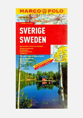 Szwecja 1:800 000 (Mapa samochodowa)